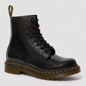 BNWT Doc Martens 1460 W Womens Black Patent Leather Doc's DM's Dr. Martens Sz 7